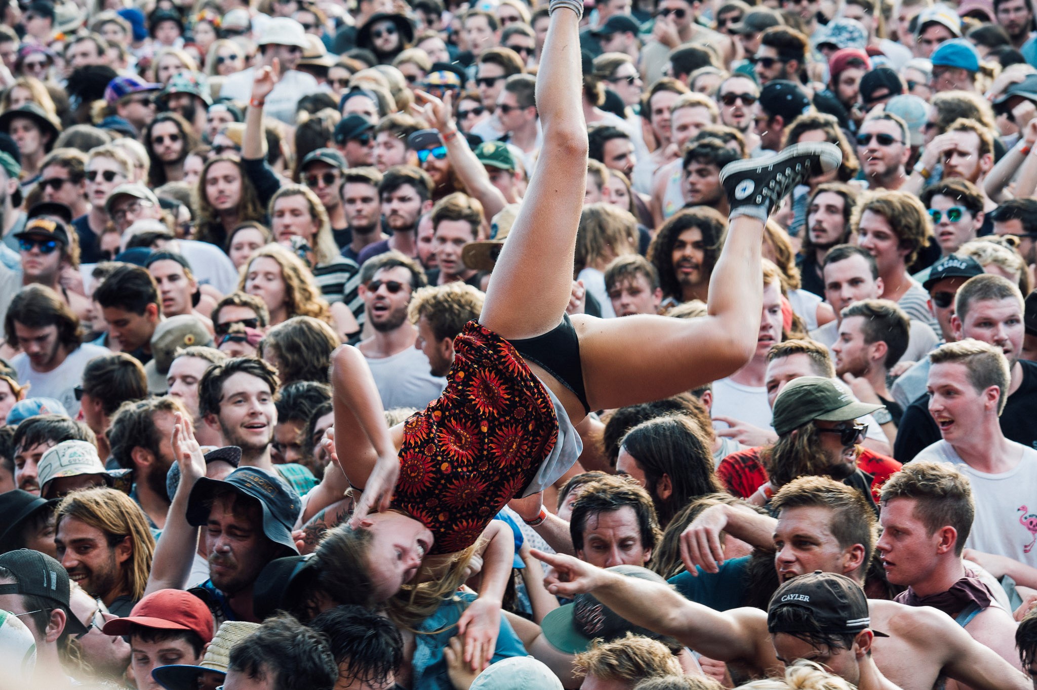 Big boobs at concert